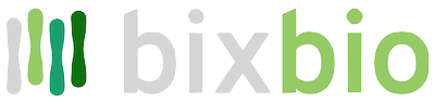 The bixbio logo and name.